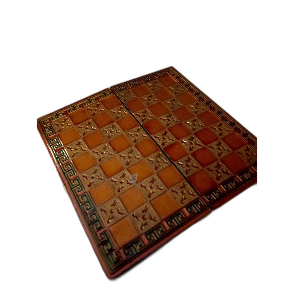 Vintage Chinese Folding Chess & Backgammon Board (No Pieces)